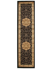 Load image into Gallery viewer, Istanbul Medallion Classic Pattern Runner Rug Black