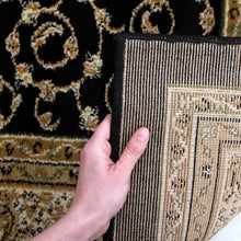 Load image into Gallery viewer, Istanbul Medallion Classic Pattern Runner Rug Black