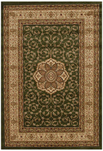 Load image into Gallery viewer, Istanbul Collection Medallion Classic Pattern Green Rug