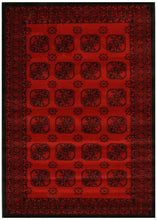 Load image into Gallery viewer, Istanbul Collection Classic Afghan Pattern Red Rug
