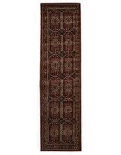 Load image into Gallery viewer, Istanbul Traditional Afghan Design Runner Rug Burgundy Red