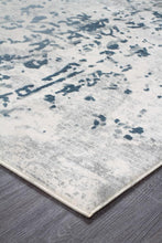 Load image into Gallery viewer, Kendra Casper Distressed Modern Rug Blue Grey White