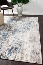 Load image into Gallery viewer, Kendra Casper Distressed Modern Rug Blue Grey White