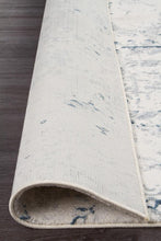 Load image into Gallery viewer, Kendra Farah Distressed Contemporary Rug White Blue Grey