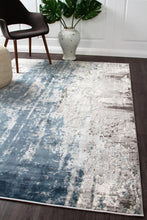 Load image into Gallery viewer, Kendra Roxana Distressed Timeless Rug Blue Grey White
