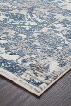 Load image into Gallery viewer, Kendra Yasmin Distressed Transitional Rug White Blue Grey