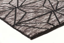 Load image into Gallery viewer, Miller Rhythm Motif Charcoal Rug