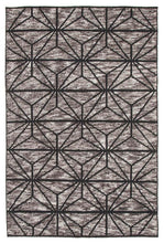Load image into Gallery viewer, Miller Rhythm Motif Charcoal Rug