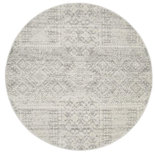 Load image into Gallery viewer, Mirage Zelda Silver Grey Round Rug