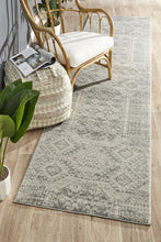 Load image into Gallery viewer, Mirage Zelda Silver Grey Runner Rug