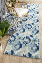 Load image into Gallery viewer, Mirage Lesley Whimsical Blue Runner Rug
