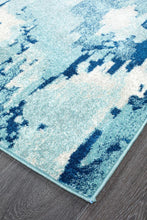 Load image into Gallery viewer, Mirage Lesley Whimsical Blue Runner Rug