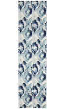 Load image into Gallery viewer, Mirage Lesley Whimsical Blue Runner Rug