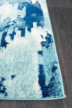 Load image into Gallery viewer, Mirage Lesley Whimsical Blue Runner Rug