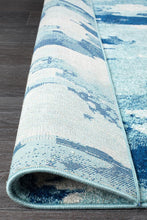 Load image into Gallery viewer, Mirage Lesley Whimsical Blue Runner Rug