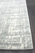 Load image into Gallery viewer, Mirage Ashley Abstract Modern Silver Grey Runner Rug