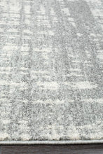 Load image into Gallery viewer, Mirage Ashley Abstract Modern Silver Grey Runner Rug