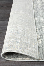 Load image into Gallery viewer, Mirage Ashley Abstract Modern Silver Grey Runner Rug
