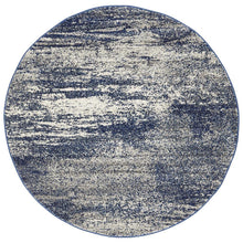 Load image into Gallery viewer, Mirage Casandra Dunescape Modern Blue Grey Round Rug