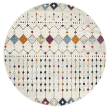 Load image into Gallery viewer, Mirage Peggy Tribal Morrocan Style Multi Round Rug