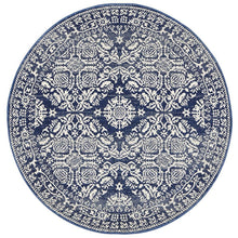 Load image into Gallery viewer, Mirage Gwyneth Stunning Transitional Navy Round Rug
