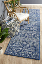 Load image into Gallery viewer, Mirage Gwyneth Stunning Transitional Navy Runner Rug
