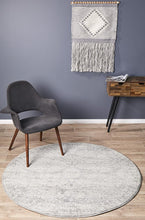 Load image into Gallery viewer, Mirage Gwyneth Stunning Transitional Silver Round Rug