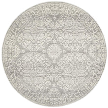 Load image into Gallery viewer, Mirage Gwyneth Stunning Transitional Silver Round Rug