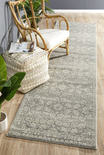 Load image into Gallery viewer, Mirage Gwyneth Stunning Transitional Silver Runner Rug