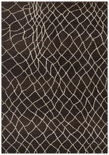 Load image into Gallery viewer, Moroccon Style Web Design Chocolate Rug