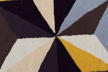 Load image into Gallery viewer, Matrix Pure Wool Blue Runner Rug