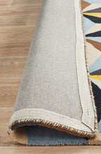 Load image into Gallery viewer, Matrix Pure Wool Blue Rug