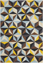 Load image into Gallery viewer, Matrix Pure Wool Blue Rug