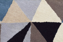 Load image into Gallery viewer, Matrix Pure Wool Turquoise Runner Rug