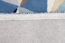 Load image into Gallery viewer, Matrix Pure Wool Turquoise Runner Rug