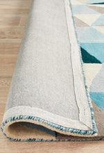 Load image into Gallery viewer, Matrix Pure Wool Turquoise Rug