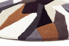 Load image into Gallery viewer, Matrix Pure Wool Fossil Round Rug