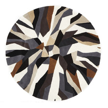 Load image into Gallery viewer, Matrix Pure Wool Fossil Round Rug