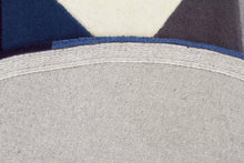 Load image into Gallery viewer, Matrix Pure Wool Steel Round Rug