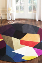 Load image into Gallery viewer, Matrix Pure Wool Crayon Round Rug