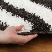 Load image into Gallery viewer, Notes Collection 4 Charcoal And White Rug