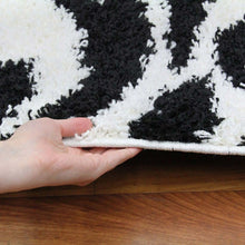 Load image into Gallery viewer, Notes Collection 5 Black And White Rug