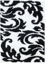 Load image into Gallery viewer, Notes Collection 5 Black And White Rug
