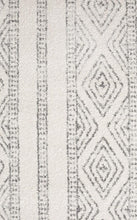 Load image into Gallery viewer, Oasis Salma White And Grey Tribal Round Rug