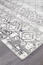 Load image into Gallery viewer, Oasis Zakira Dark Grey Tribal Runner Rug