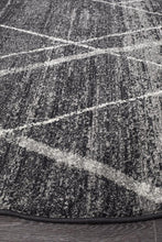 Load image into Gallery viewer, Oasis Noah Charcoal Contemporary Round Rug