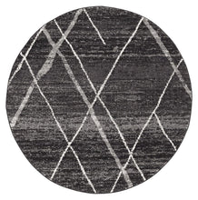 Load image into Gallery viewer, Oasis Noah Charcoal Contemporary Round Rug