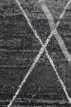 Load image into Gallery viewer, Oasis Noah Charcoal Contemporary Runner Rug