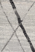 Load image into Gallery viewer, Oasis Noah White Grey Contemporary Round Rug