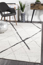 Load image into Gallery viewer, Oasis Noah White Grey Contemporary Rug
